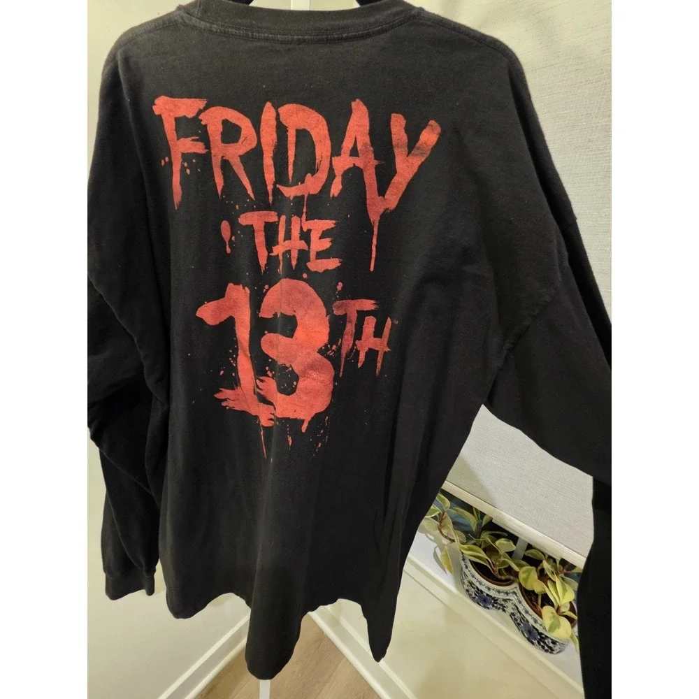 Friday The 13th Graphic T-shirt Camp Crystal Lake Men's Size XXL Long Sleeve Tee